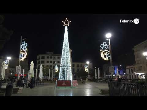 Encesa dels llums de Nadal i mercadet, a Felanitx (2024)